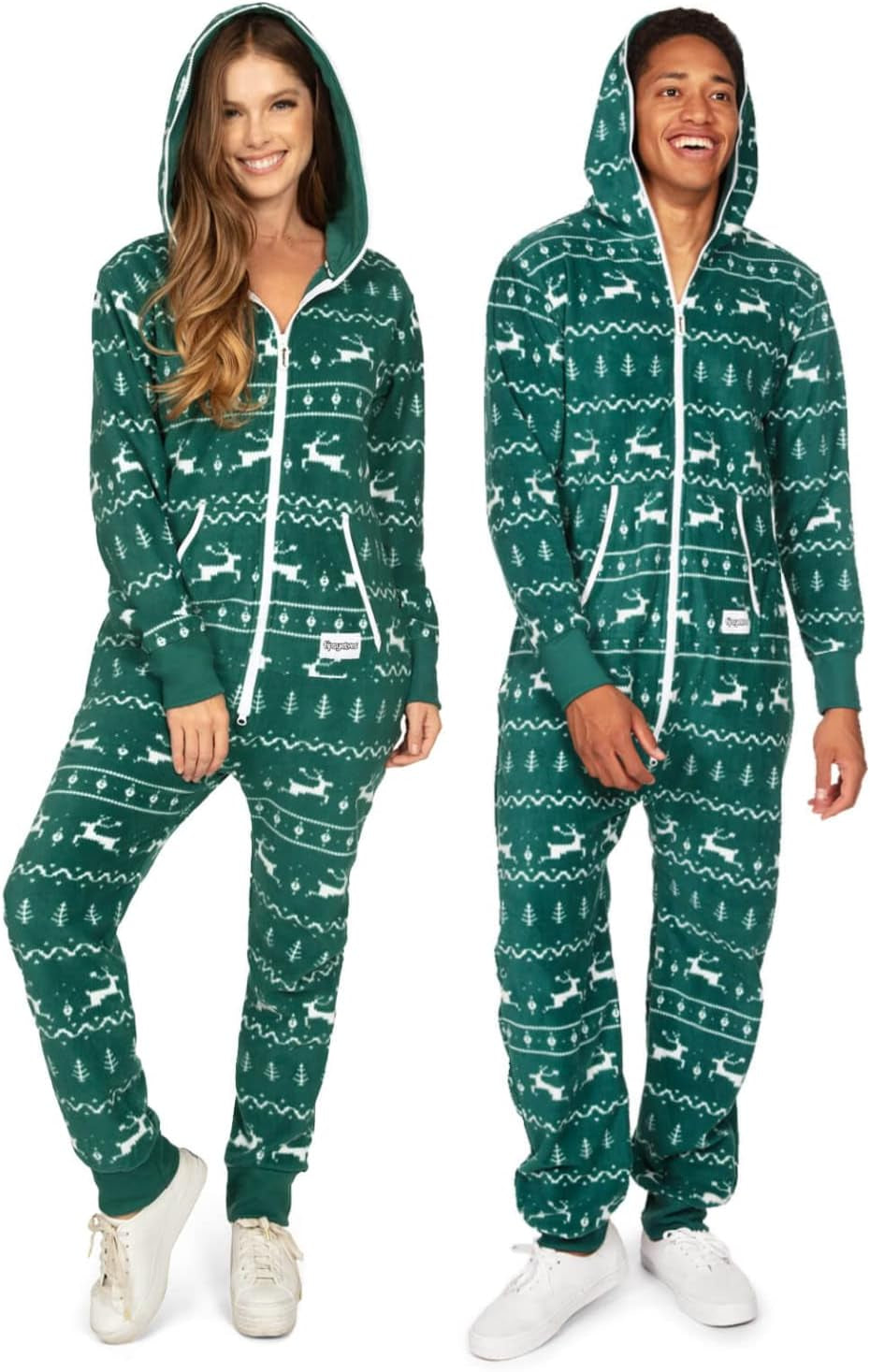 Tipsy Elves Christmas Onesies for Adults and they have POCKETS
