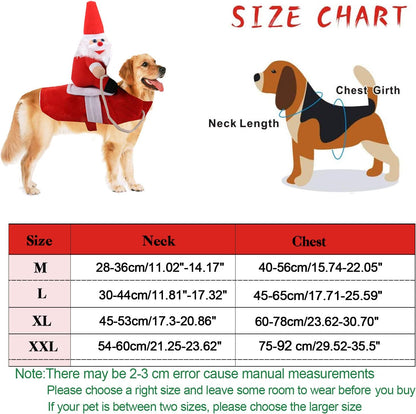 Christmas Pet Santa Claus Costume