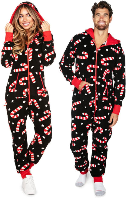 Tipsy Elves Christmas Onesies for Adults and they have POCKETS