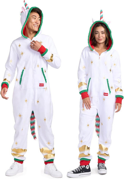 Tipsy Elves Christmas Onesies for Adults and they have POCKETS