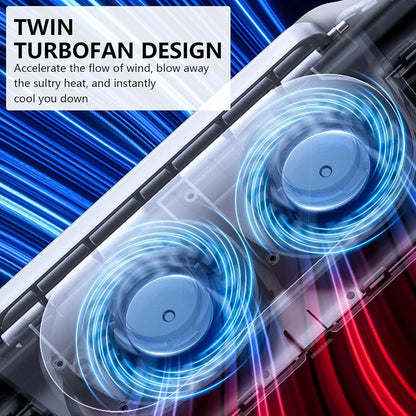 Car Seat Cooling Fan with 3 Speed Rotating Function for Enhanced Comfort in Vehicles, Ideal for Cars, RVs, SUVs, Trucks (Black)