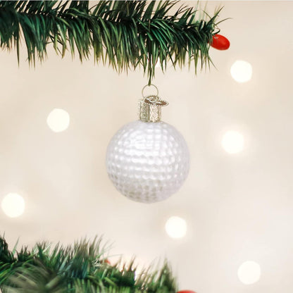 Golf Ball Glass Blown Ornament