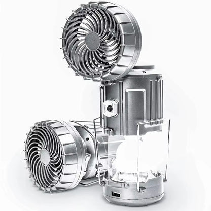 Camping Portable Fan Rechargeable with Solar Charging