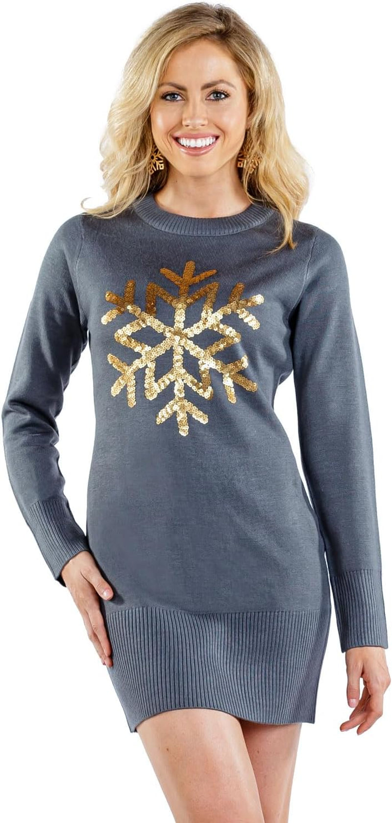 Tipsy Elves Women's Holiday Sweater Dress