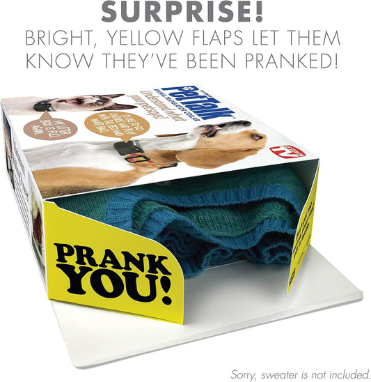 Prank-O, Pet Talk Prank Gift Box, Wrap Your Real Present in a Funny Authentic Prank-O Gag Present Box, Novelty Gifting Box for Pranksters, Perect Birthday Gag Gift Box