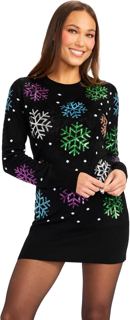 Tipsy Elves Women's Holiday Sweater Dress