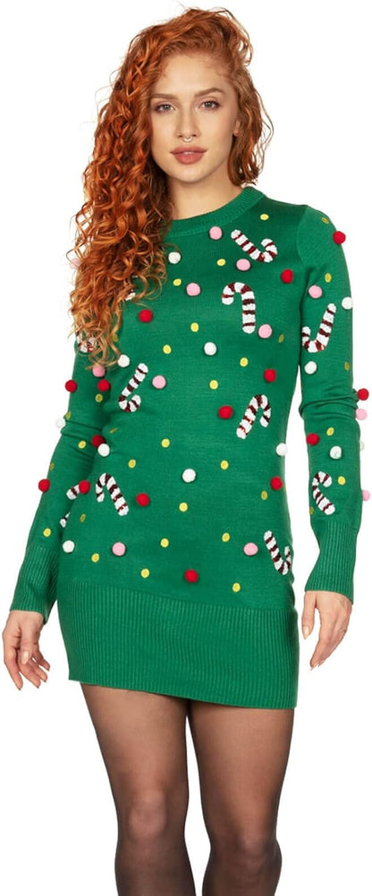 Tipsy Elves Women's Holiday Sweater Dress