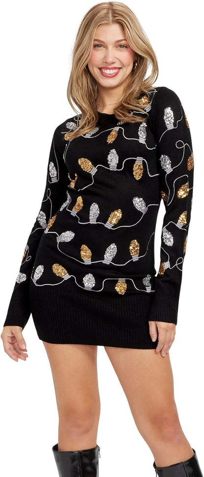 Tipsy Elves Women's Holiday Sweater Dress