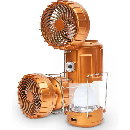 Camping Portable Fan Rechargeable with Solar Charging