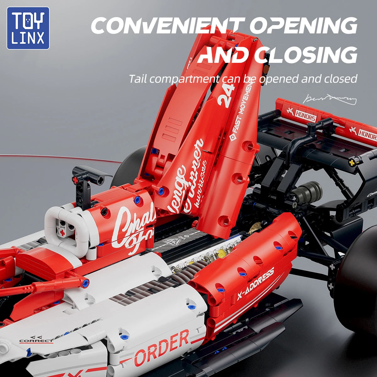 1:8 F1 Race Cars 1770PCS Building Sets MOC Building Blocks Car Cool Collectible Model Car Kits Toy Christmas Festive Gift Giving