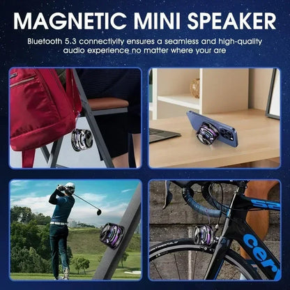 Bluetooth Magnetic Portable Speaker wiht RGB Lighting