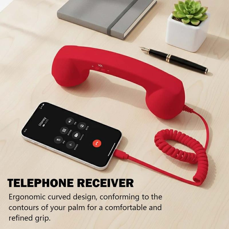 Retro Bluetooth Phone Handset (Wired & USB-C)