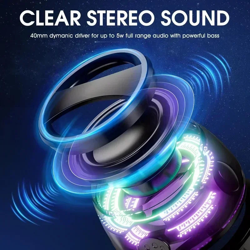 Bluetooth Magnetic Portable Speaker wiht RGB Lighting