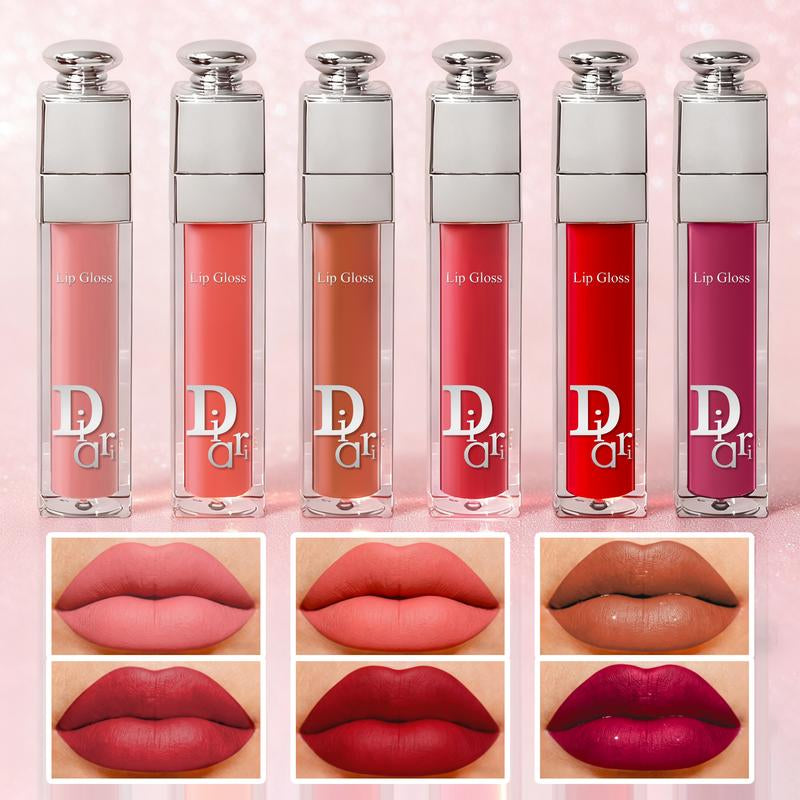Kiss Someone 6-Piece Lip Gloss Set - Pink Tea, Pomegranate Red, Peachy Pink, Tomato Red, Purple