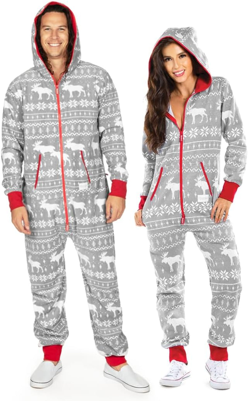 Tipsy Elves Christmas Onesies for Adults and they have POCKETS