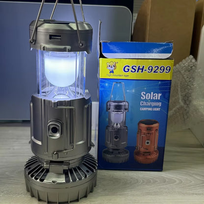 Camping Portable Fan Rechargeable with Solar Charging