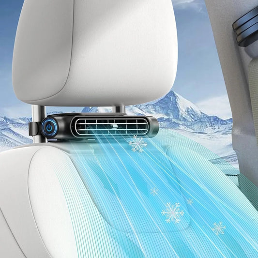 Car Seat Cooling Fan with 3 Speed Rotating Function for Enhanced Comfort in Vehicles, Ideal for Cars, RVs, SUVs, Trucks (Black)