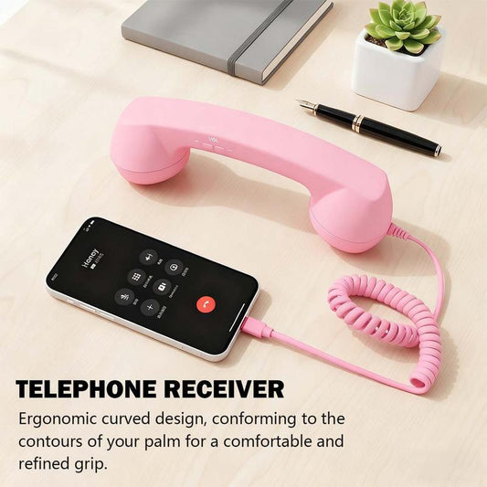 Retro Bluetooth Phone Handset (Wired & USB-C)