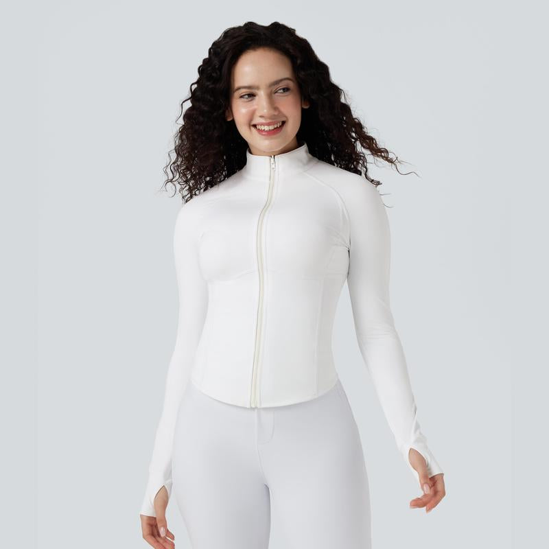 Halara 3-In-1 Stand Collar Casual Cropped Puffer Coat with Pocket