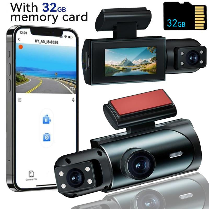 1080P Dual Dash Cam (Front & Rear) Video Recorder with Night Vision