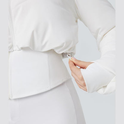 Halara 3-In-1 Stand Collar Casual Cropped Puffer Coat with Pocket