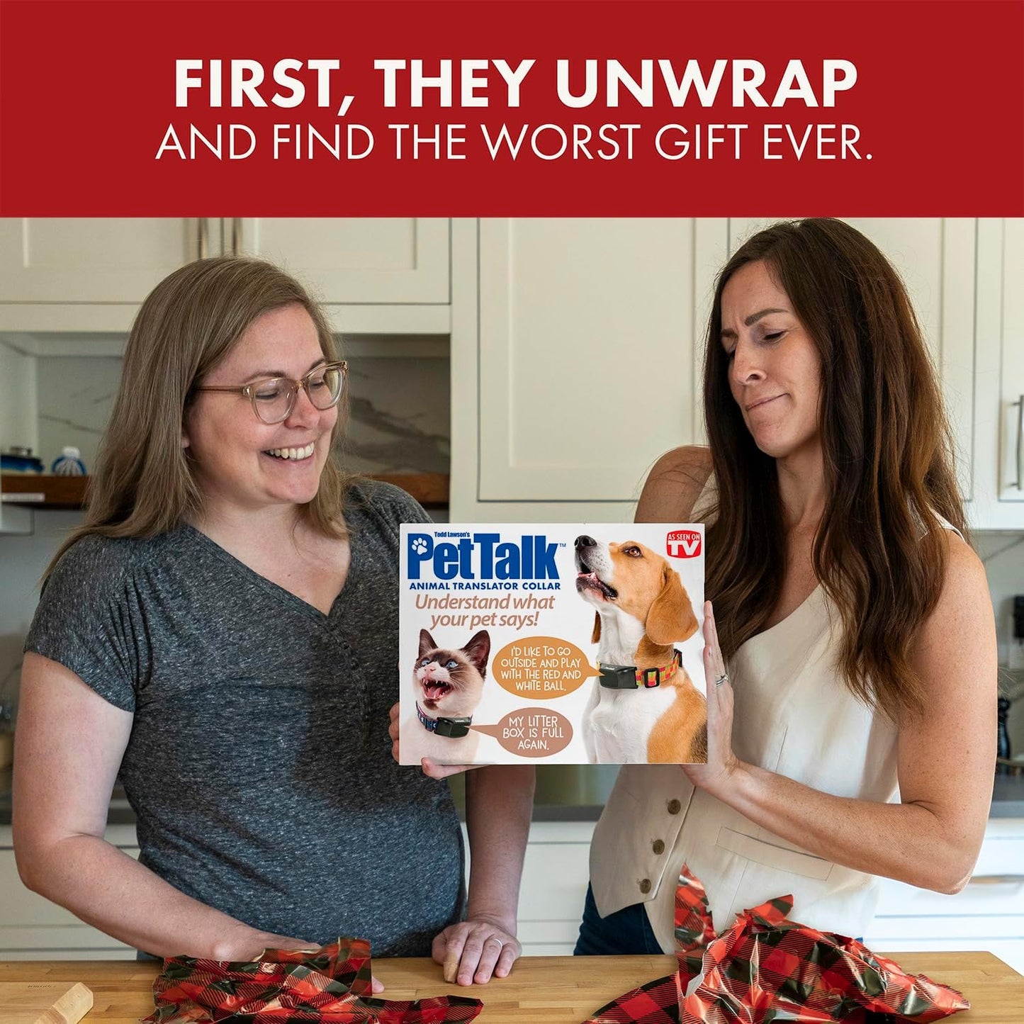 Prank-O, Pet Talk Prank Gift Box, Wrap Your Real Present in a Funny Authentic Prank-O Gag Present Box, Novelty Gifting Box for Pranksters, Perect Birthday Gag Gift Box