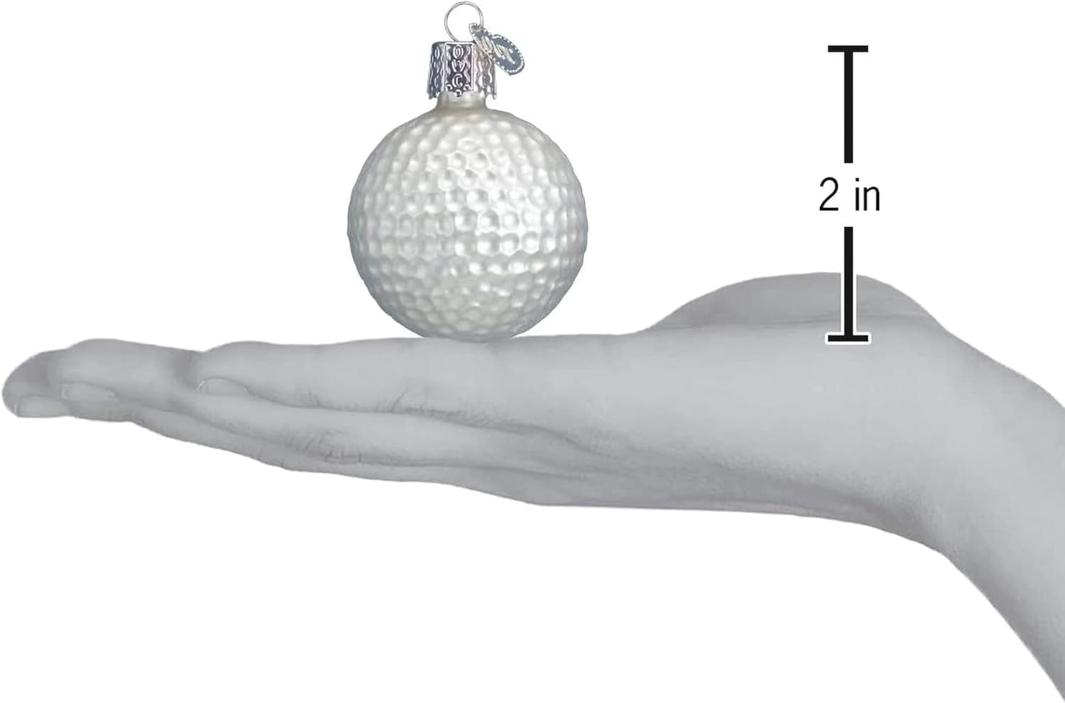 Golf Ball Glass Blown Ornament