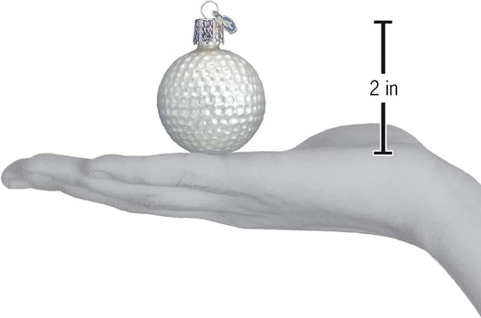 Golf Ball Glass Blown Ornament