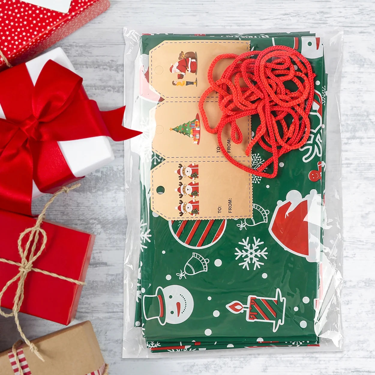 Christmas Gift Bags Extra Large Santa Sacks with Drawstring 36" X 56" 3Pcs