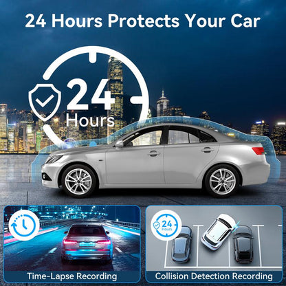 1080P Dual Dash Cam (Front & Rear) Video Recorder with Night Vision