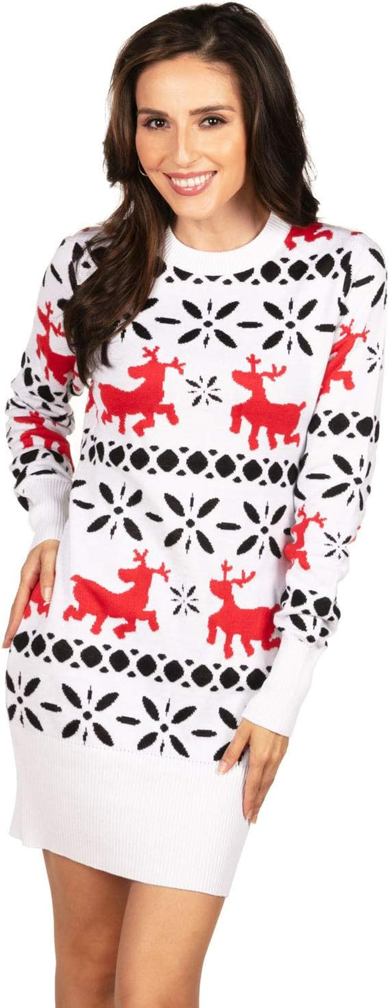 Tipsy Elves Women's Holiday Sweater Dress