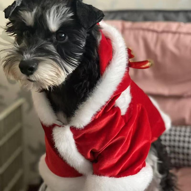 Soft Reindeer Pet Costume | Comfortable Christmas Holiday Outfit for Small, Medium, and Large Dogs & Cats