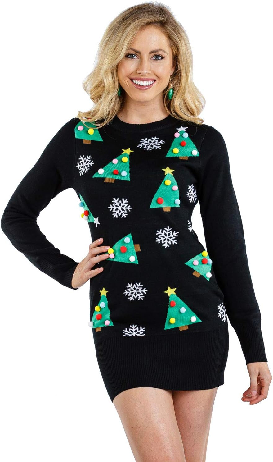 Tipsy Elves Women's Holiday Sweater Dress